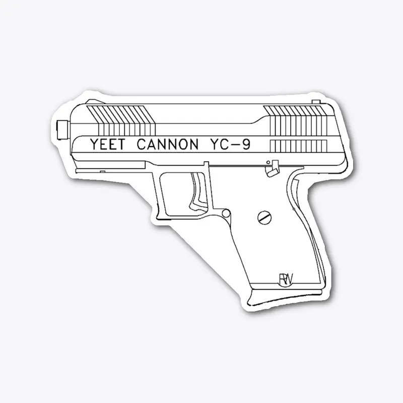 YEET CANNON Die-Cut Sticker